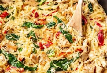 High Protein Creamy Tuscan Chicken